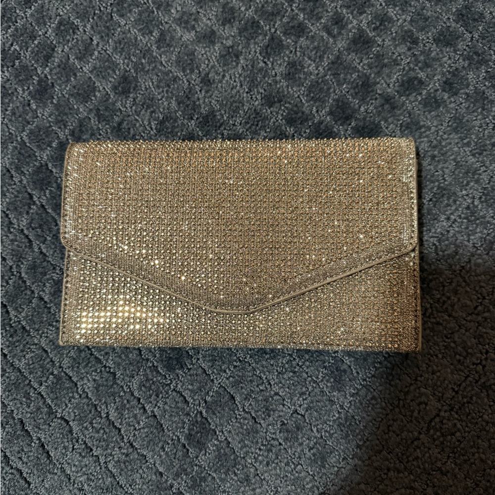 Steve Madden Elegant Silver Clutch Bag